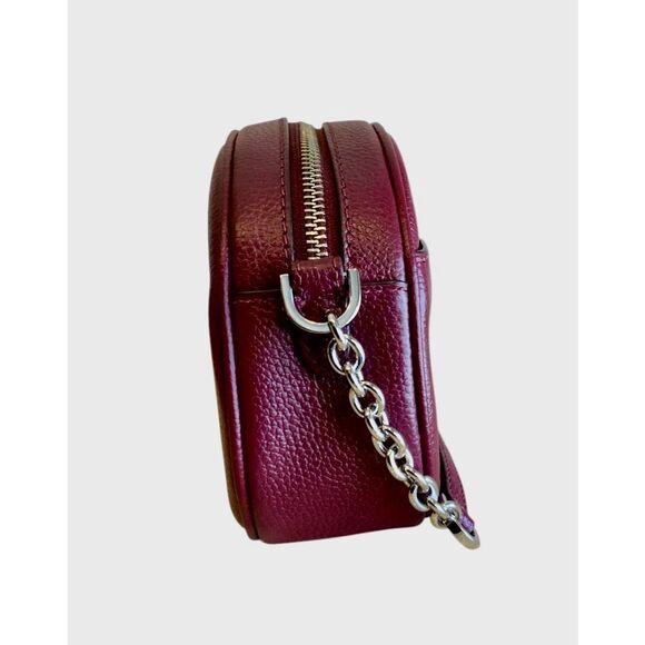 NWT MICHAEL MICHAEL KORS Leather Crossbody, Jet Set Charm Small Pebbled - Picture 7 of 12